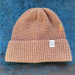 Aerie Tan Cable Knit Beanie